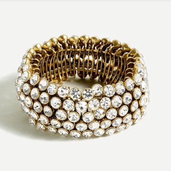 J. Crew Jewelry - NWT J. Crew Large stretch bezel-gem bracelet